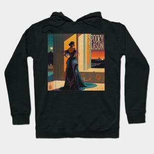 Halloween Spooky Season Blood Countess Pulp Cover Hoodie